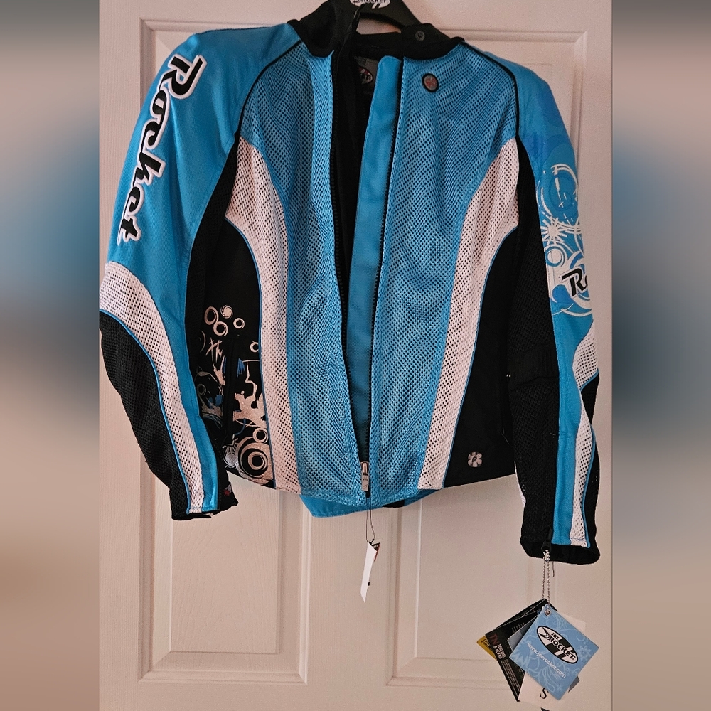 Joe Rocket Blue and Black Motorcycle Jacket (Never Worn)